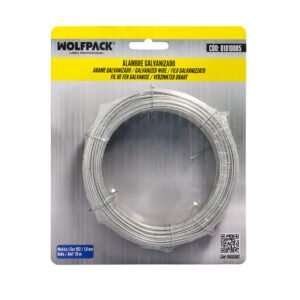 Alambre Galvanizado 1,80mm / 12 (Rollo 50 metros)