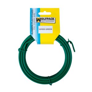 Alambre Plastificado (Rollo 25 Metros) Verde NÂº 16 / 2.7 mm.