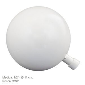 Boya Plastico 1/2" x11 Ã˜ cm. Rosca 3/16"