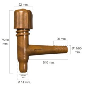 Grifo Barril PlÃ¡stico Tonelito 11mm