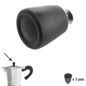Pomo Cafetera Aluminio InducciÃ³n 6 / 9 / 12 Tazas (3 piezas)
