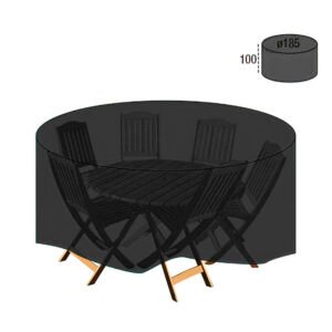 Funda Cubre Mesa / Conjunto DiÃ¡metro 185x100 cm.