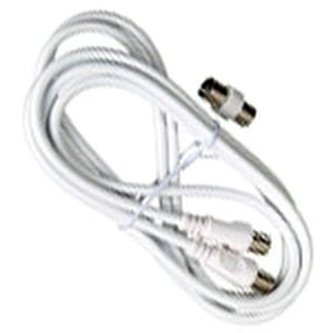 Conector TV Video Macho / Macho 2 metros Con Adaptador Macho / Hembra