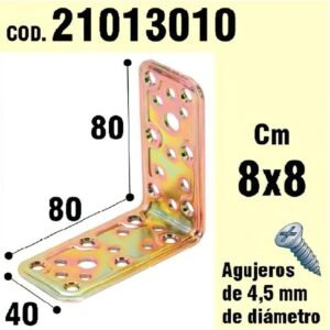 Soporte Para Madera Ãngulo 40x80x80 mm.