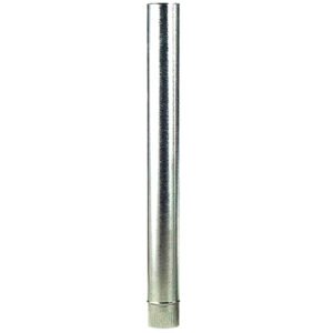 Wolfpack Tubo Estufa Acero Galvanizado Ã˜ 200 mm, Estufas de LeÃ±a, Chimenea, Alta resistencia, Conductos (Espesor de 0,8 mm.)