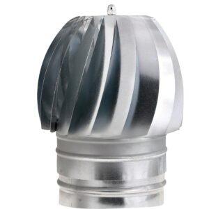 Wolfpack Sombrero Extractor Galvanizado para Estufa, Chimenea, ExtracciÃ³n de Humos, Para tubo Ã˜ 200 mm.