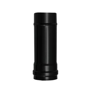 Wolfpack Tubo de Estufa Pellet Acero Vitrificado Negro Ã˜ 80 mm. Longitud 25 cm. Estufas de LeÃ±a, Chimenea, Alta resistencia,