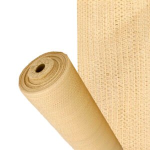 Malla Sombreo Rollo 2 x 50 metros, Reduce RadiaciÃ³n, ProtecciÃ³n JardÃ­n y Terraza, Regula Temperatura, Color Beige