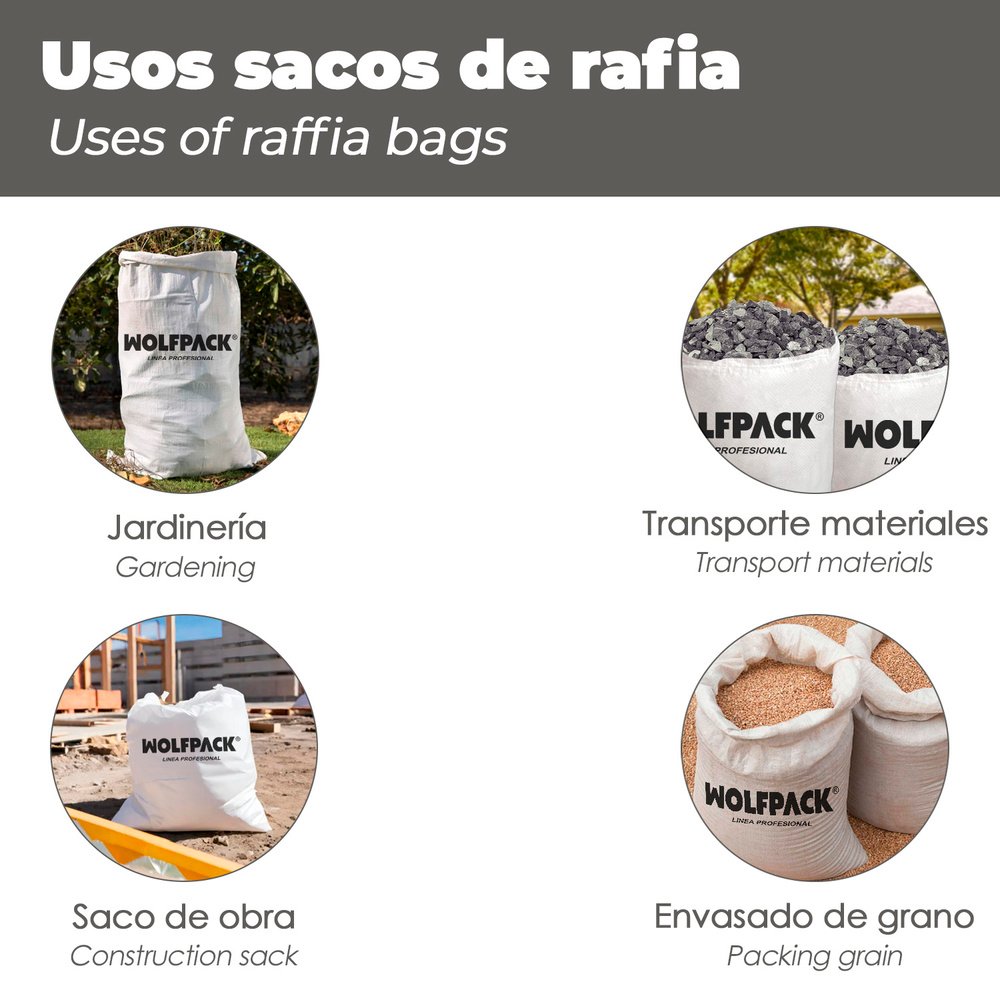 Saco Obra Rafia 50x 80 cm. - Imagen 5