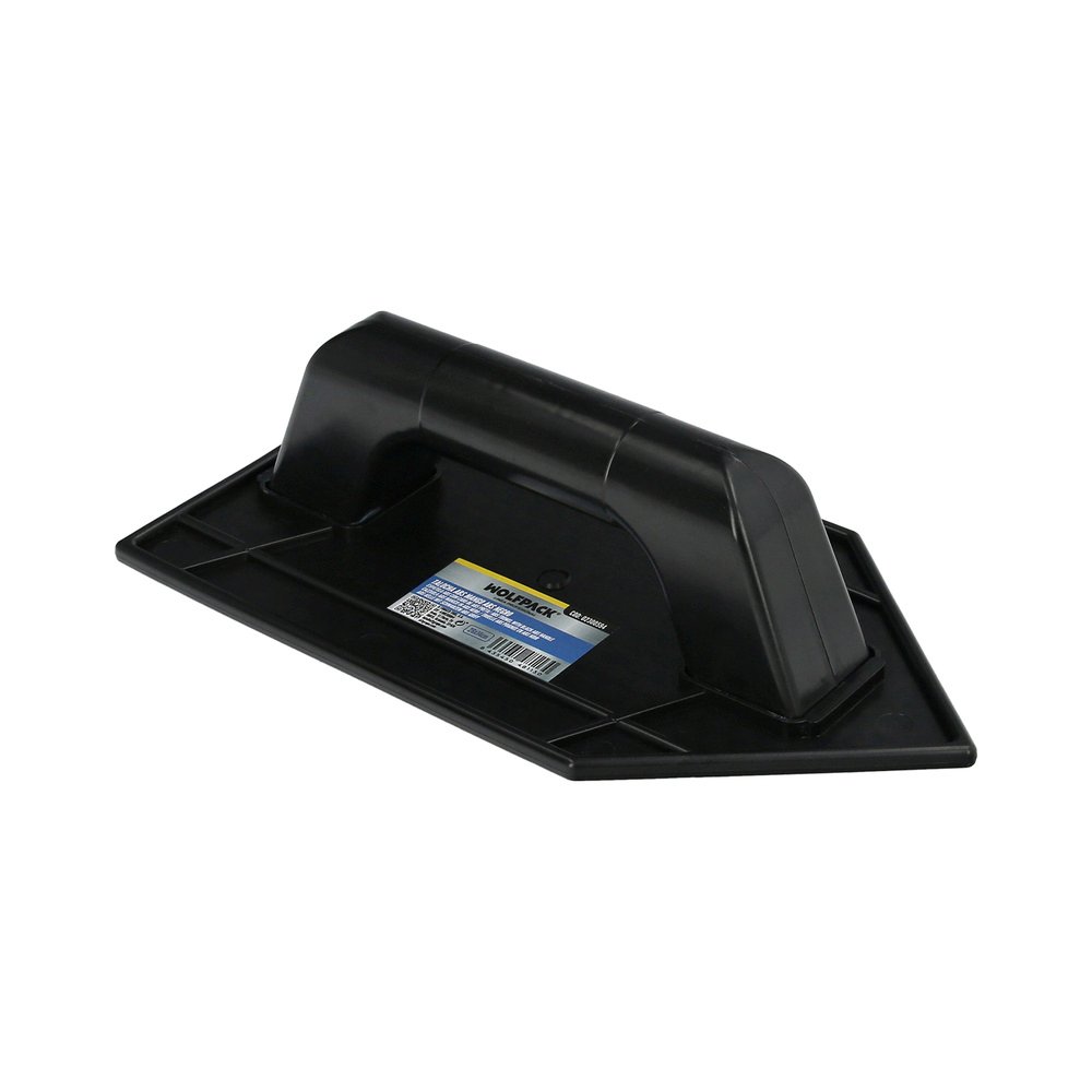 Talocha Plastico Punta Mango Redondo 26x14 cm. Negro Con Alveolos
