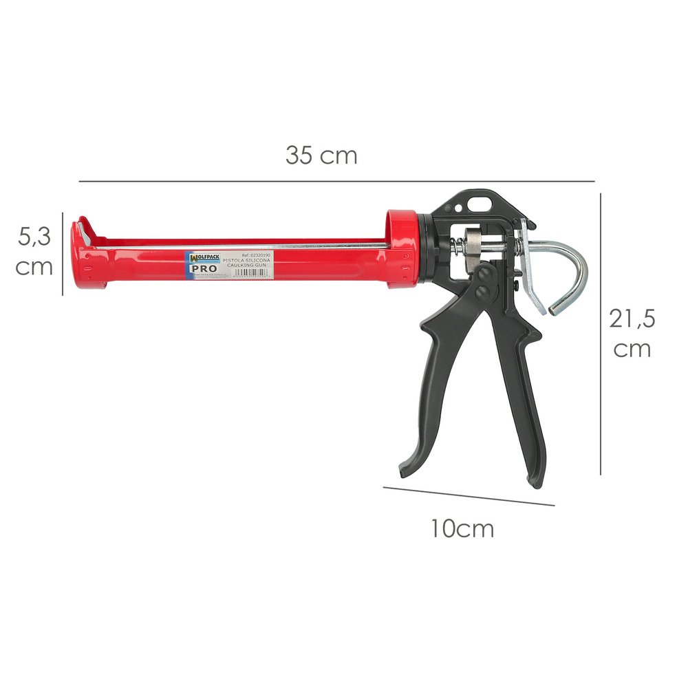 Pistola Silicona Profesional Roja / Negra Profesional - Imagen 2