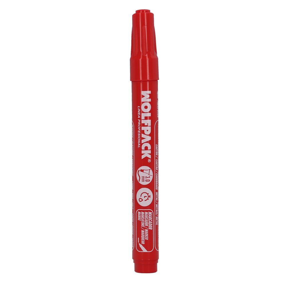Rotulador Permanente Profesional Rojo.