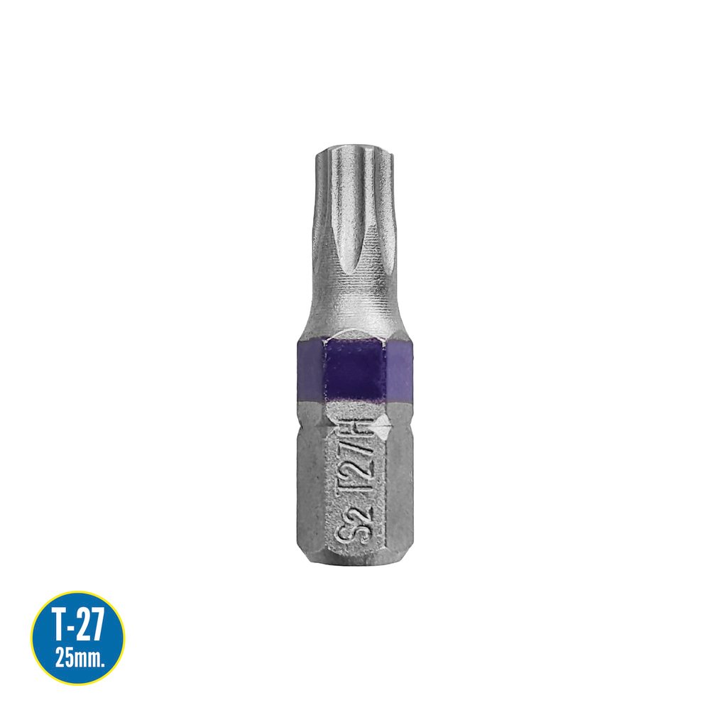 Puntas Destornillador Torx 27 Inviolable (2 Piezas). Acero S2 al Cromo Vanadio. Puntas Hexagonales, Destorpuntas, - Imagen 2