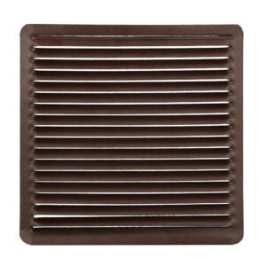 Rejilla VentilaciÃ³n Empotrar 17x17 cm. Aluminio Marron
