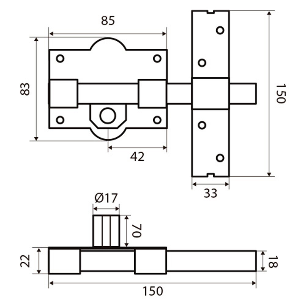 Cerrojo Fac 301-r/ 80-n Bombillo 70 - Imagen 3