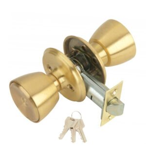 Pomo MCM 508 Con Llave Latonado Entrada 70 mm.