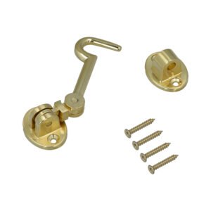 Aldabillas Multiusos Reforzada Con Tornillos 100 Mm LatÃ³n Pulido