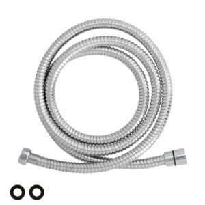 Flexo / Manguera Ducha Extensible Acero Inoxidable 1,7 a 2 Metros Accesorios de LatÃ³n. Flexible, Resistente a Torceduras,