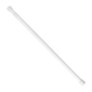 Barra Para Cortina Ducha Extensible Aluminio Blanco 70 a 125 cm.