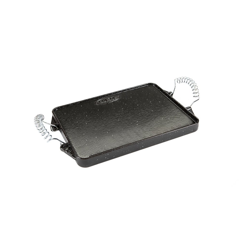 Plancha Hierro Fundido Esmaltada Rectangular 21 x 27 cm. - Imagen 2