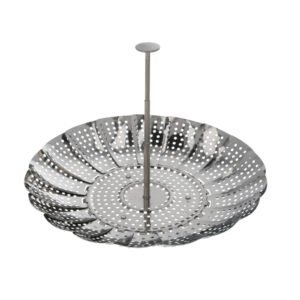 Cesta Vaporera Acero Inoxidable, Plegable Ã˜ 13,5 / 23 cm. Cocina Al Vapor.