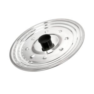 Tapadera Multiusos Acero Inoxidable Ã˜ 25 cm. Uso Tapa Anti Salpicaduras y Escurridor. Tapadera Adpatable Diferentes Medidas