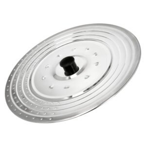 Tapadera Multiusos Acero Inoxidable Ã˜ 32 cm. Uso Tapa Anti Salpicaduras y Escurridor. Tapadera Adpatable Diferentes Medidas