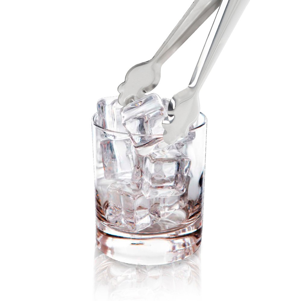Pinzas Para Hielo de Acero Inoxidable Con Muelle de Apertura Automatica. Longitud 19 cm. - Imagen 3