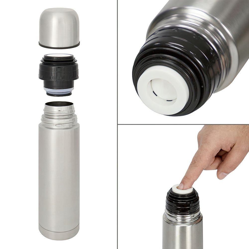 Termo Liquidos, Capacidad 1 Litro, Libre BPA, Acero Inoxidable, Antigoteo - Imagen 2