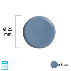 Deslizante Gris Ptfe Ã˜25 (Blister 8 Unidades)