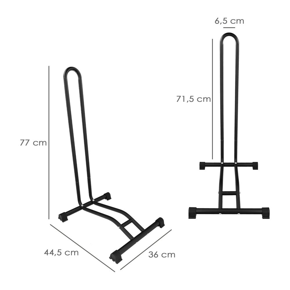 Soporte Para Bicicletas De Suelo, Ancho Rueda 6,5 cm. tacos Antideslizantes, Caballete Bicicleta, Soporte E Bike - Imagen 2