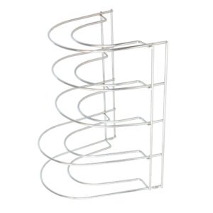 Soporte Vertical 5 Niveles Para Sartenes, Tapaderas, Acero Cromado