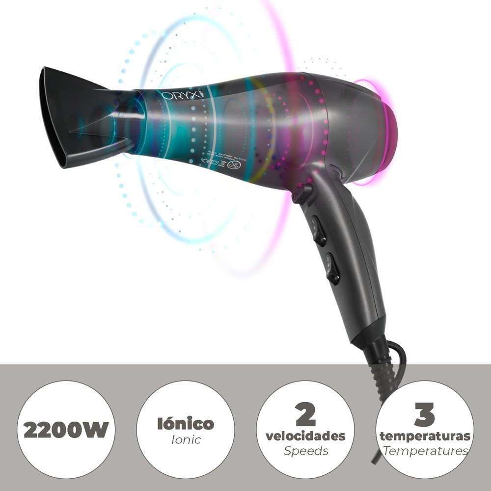Secador Pelo 2200 Watt Oryx - Imagen 2