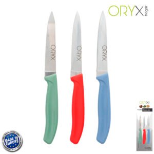 Cuchillo Nuuk Mondador Hoja Acero Inoxidable 9 cm. Colores Surtidos (Blister 3 Piezas)