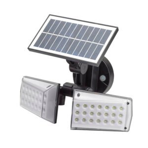Aplique Solar Led Doble Con Sensor de Movimiento / Crepuscular 450 Lumenes. ProtecciÃ³n IP65