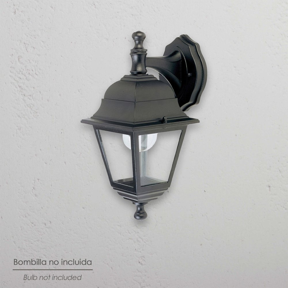 Farol Jardin Soporte Alto Negro. - Imagen 4