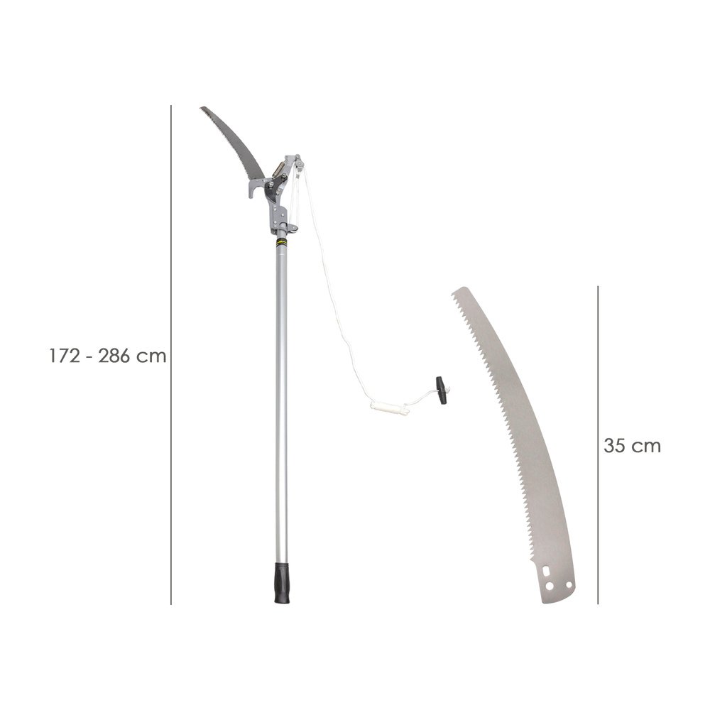 Cortarramas Con Serrucho Mango Aluminio Extensible 1,8 a 2,8 Metros - Imagen 2