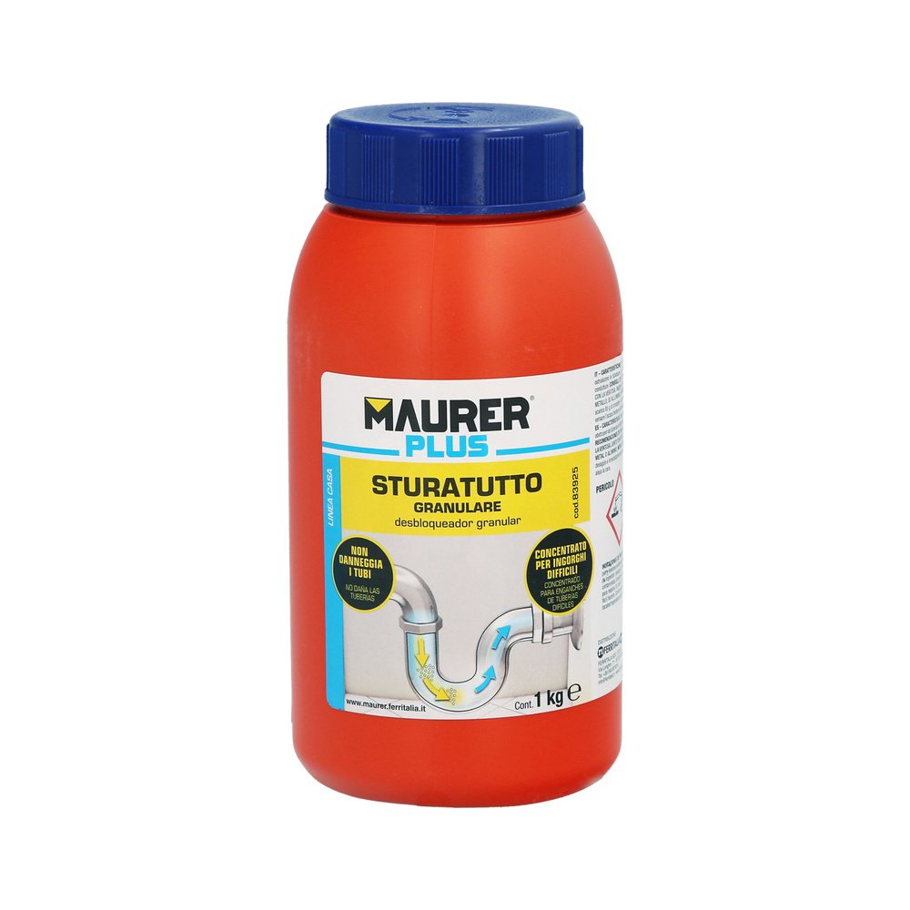Desatascador Granular Profesional 1 Kg. Desatascador De TuberÃas, Eliminador De Atascos, Limpiador De TuberÃas