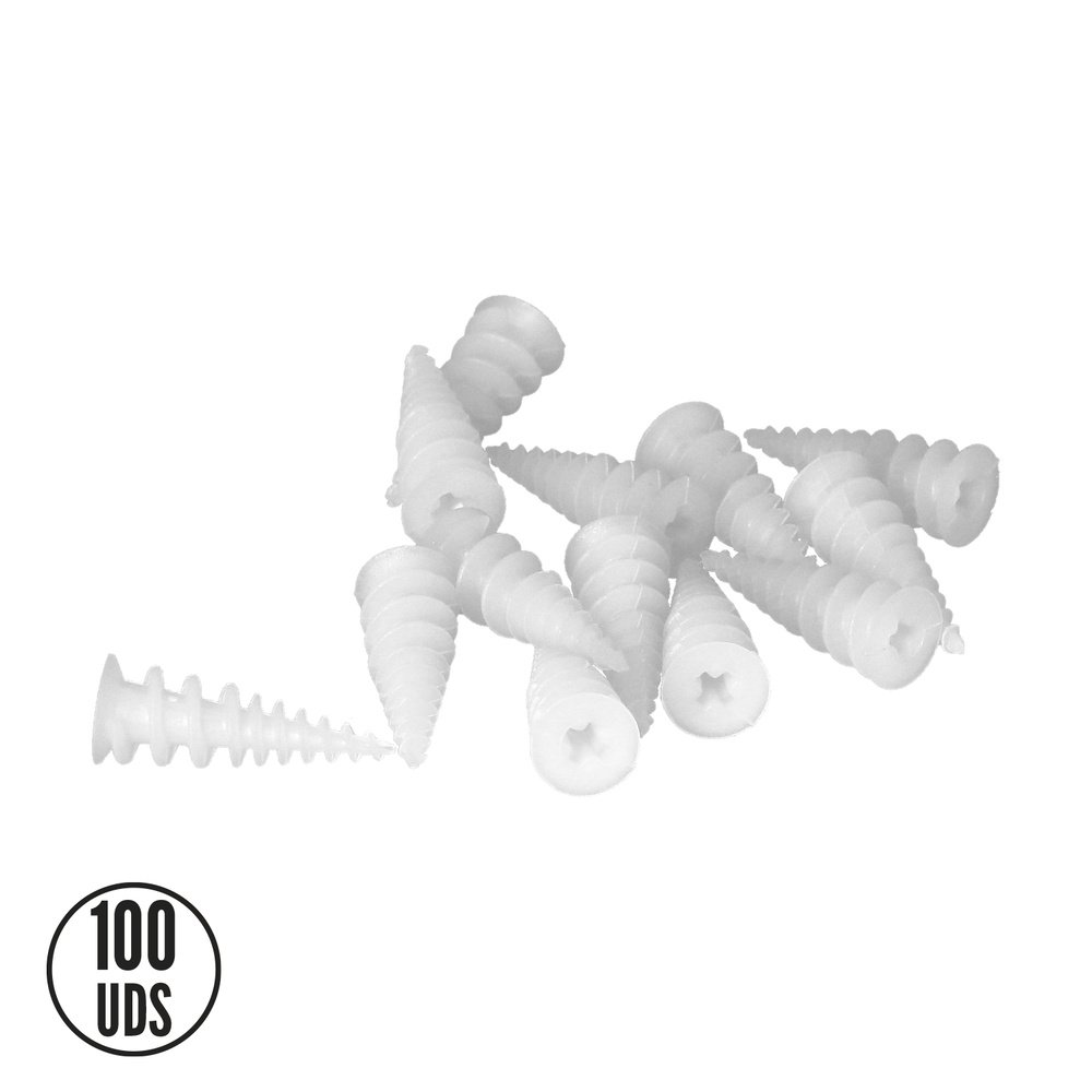 Taco Nylon Pladur Autotaladrante 15×37 Mm. 100 Unidades. - Imagen 5