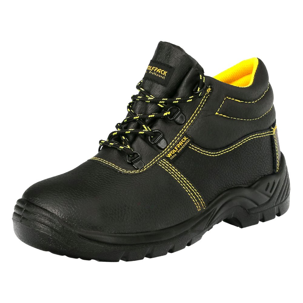 Botas Seguridad S3 Piel Negra Wolfpack Nº 42 Vestuario Laboral,calzado Seguridad, Botas Trabajo. (Par) - Imagen 3