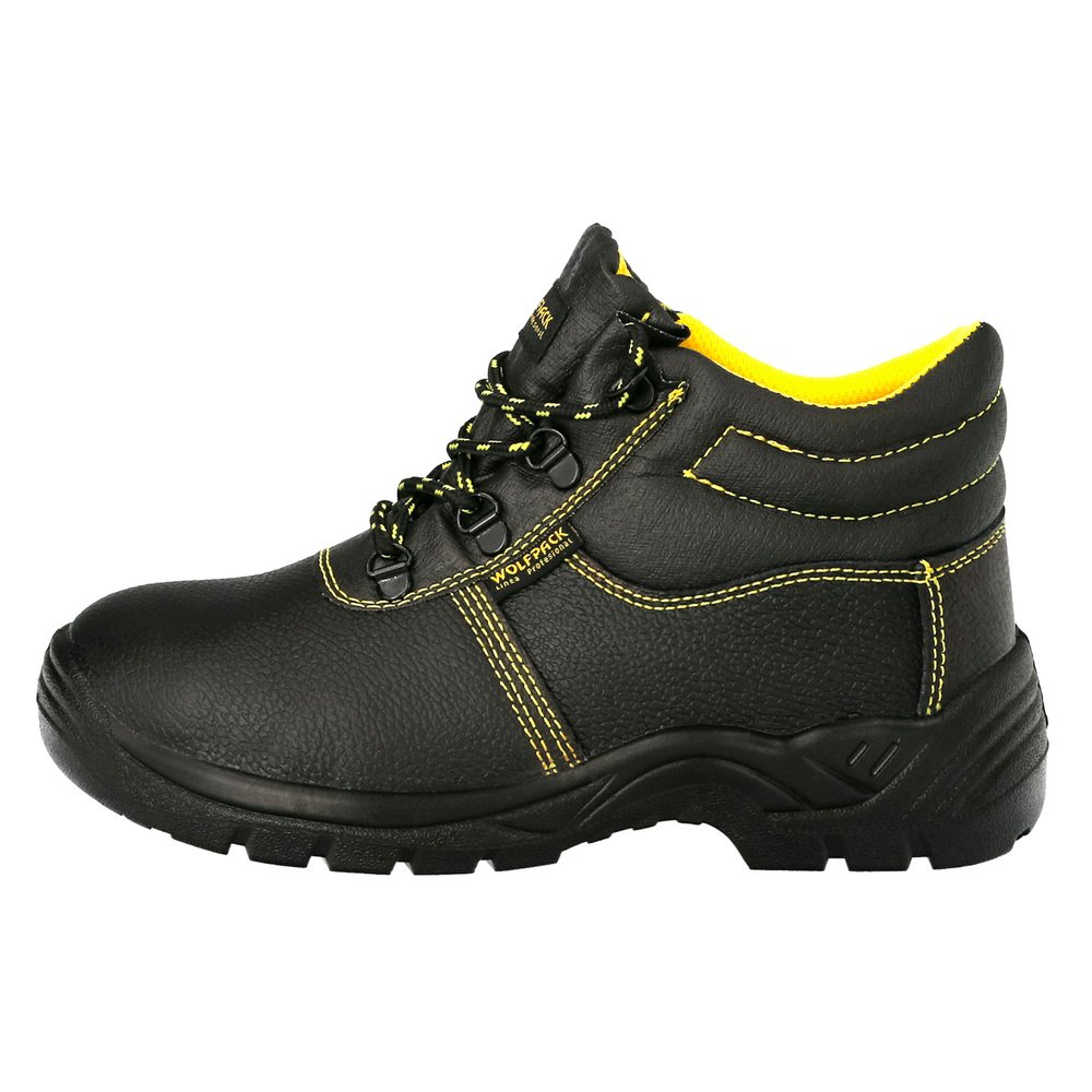 Botas Seguridad S3 Piel Negra Wolfpack Nº 42 Vestuario Laboral,calzado Seguridad, Botas Trabajo. (Par) - Imagen 4