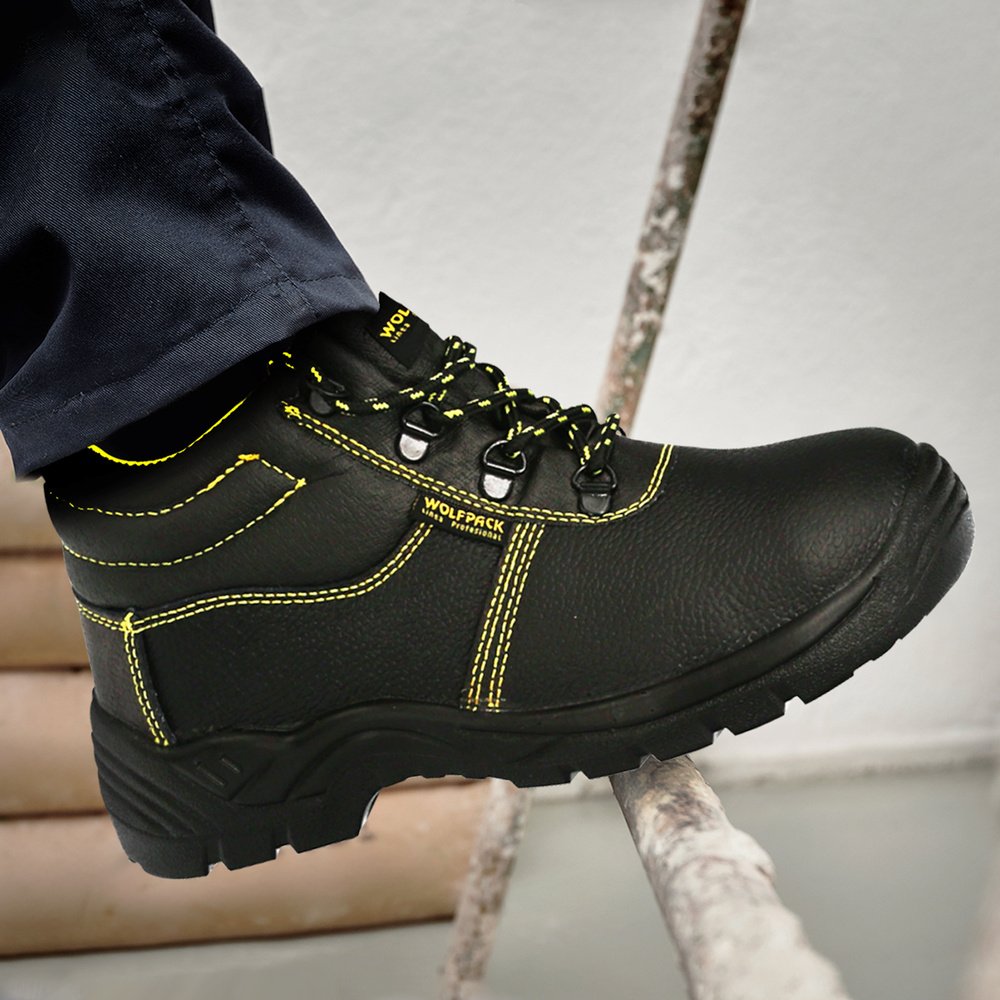 Botas Seguridad S3 Piel Negra Wolfpack Nº 42 Vestuario Laboral,calzado Seguridad, Botas Trabajo. (Par) - Imagen 10
