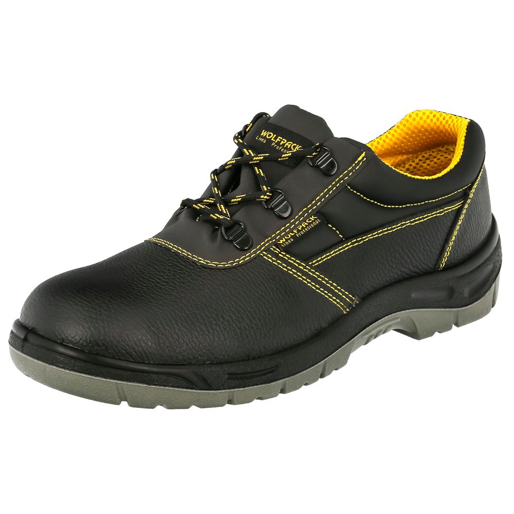 Zapatos Seguridad S3 Piel Negra Wolfpack Nº 42 Vestuario Laboral,calzado Seguridad, Botas Trabajo. (Par) - Imagen 2