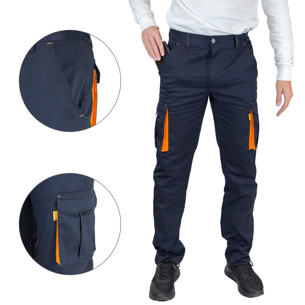 Pantalon Trabajo Talla 56 Azul Oscuro Spandex - Imagen 7