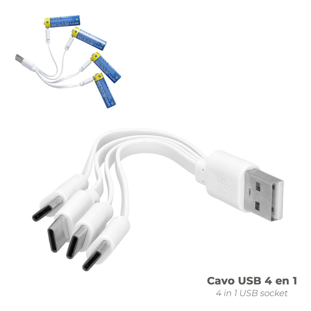 Pila Litio Recargable "AA" 1,5V USB-C (4 Unidades) - Imagen 4