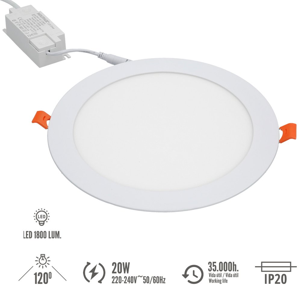 Downlight Led Empotrar 20 Watt 1800 Lumenes 4500K - Imagen 3