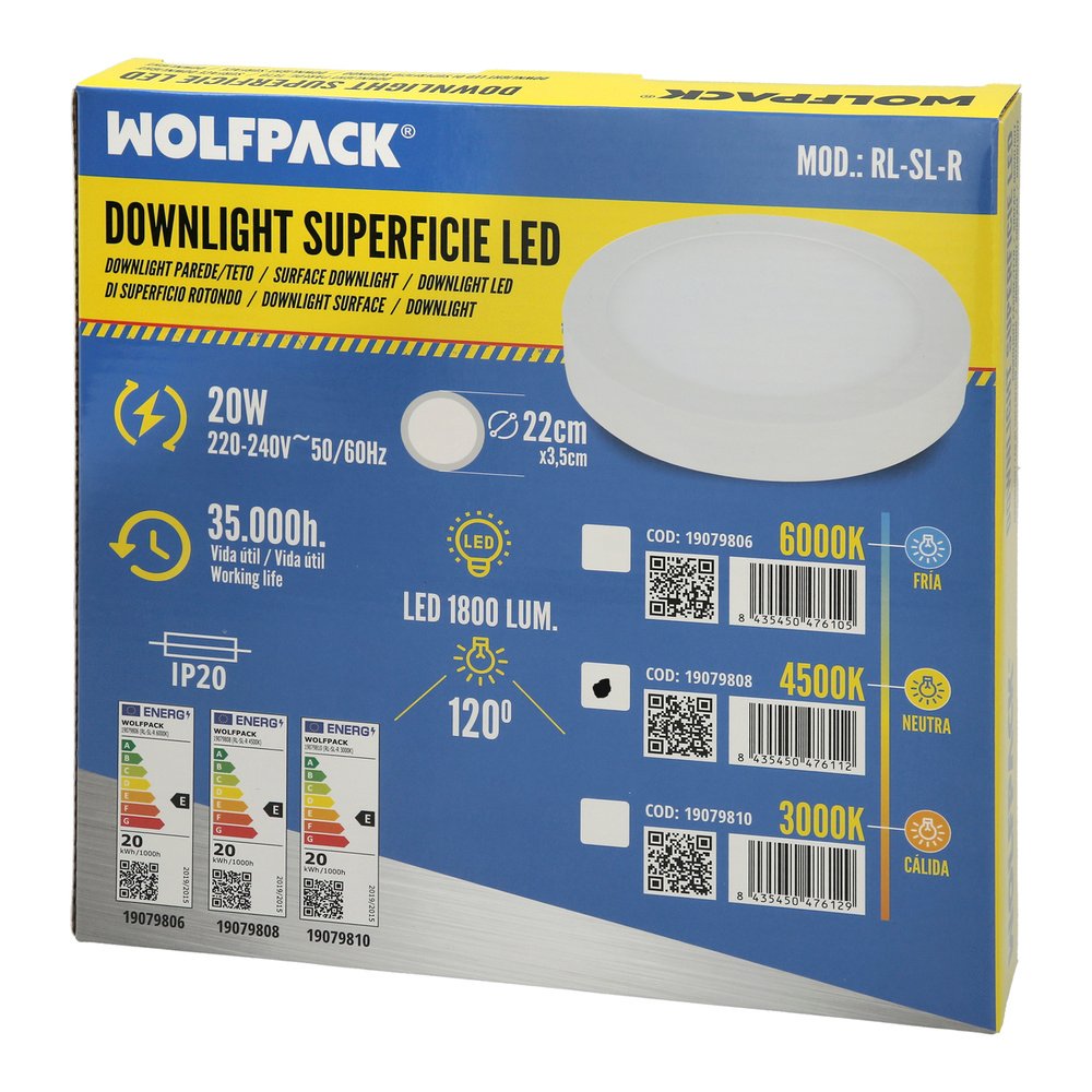 Downlight Superficie Led 20 Watt 1800 Lumenes 4500K - Imagen 7