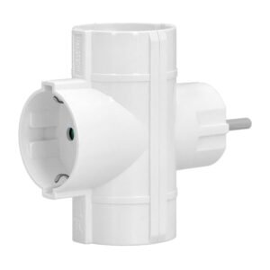 Adaptador Triple Schuko 16 A 250 V.