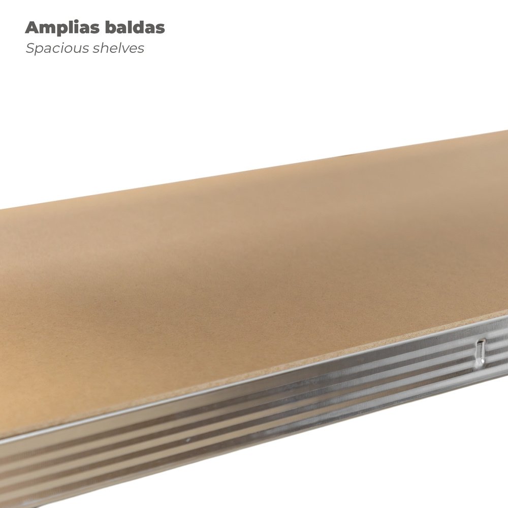 Modulo Estanteria Montaje Rápido Sin Tornillos 90x40x180 cm. (5 Bateas) - Imagen 7