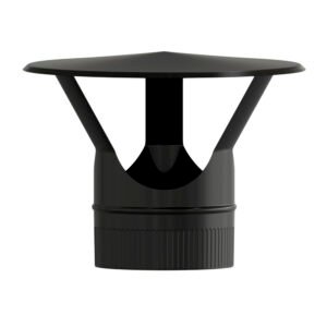 Sombrero Estufa Vitrificado Negro Ã˜ 150 mm. Sombrero Tubo Chimenea, Sombrero Tubo Humo, Sombrero Tubo CalefacciÃ³n, Sombrero Humo